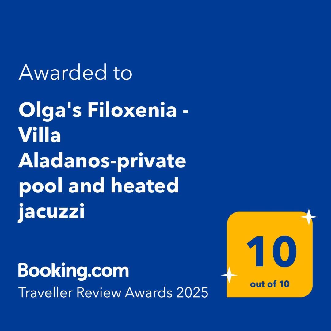 Olga'S Filoxenia - Villa Aladanos-Private Pool And Heated Jacuzzi Makhairoí Exterior foto